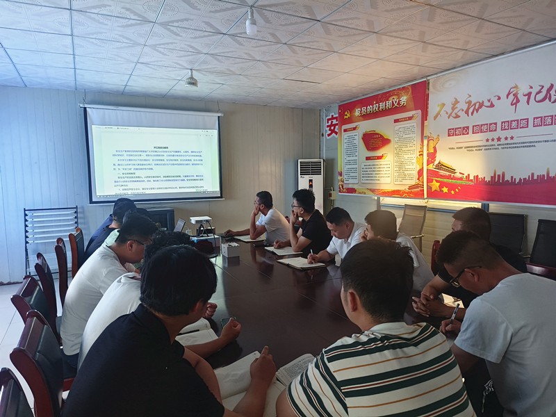 防為上，先于行，第二區(qū)域項目部扎實推動安全月活動開展