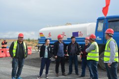 貴州項目瀝青下面層（SUP-25）試驗路施工綜合報道